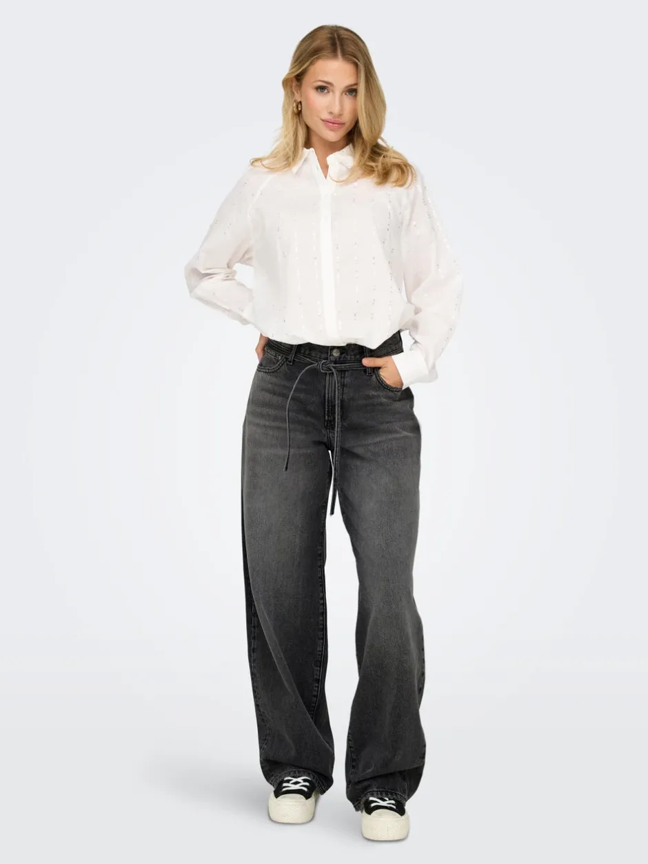 New ONLGIANNA Mellemhøj talje Balloon fit Jeans Dame Jeans|Jeans