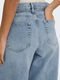 Discount ONLGIANNA Mellemhøj talje Straight fit Jeans Dame Jeans|Jeans
