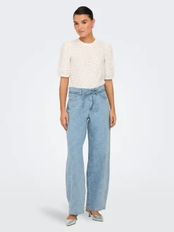 ONLGIANNA Mellemhøj talje Straight fit Jeans Dame Jeans|Jeans