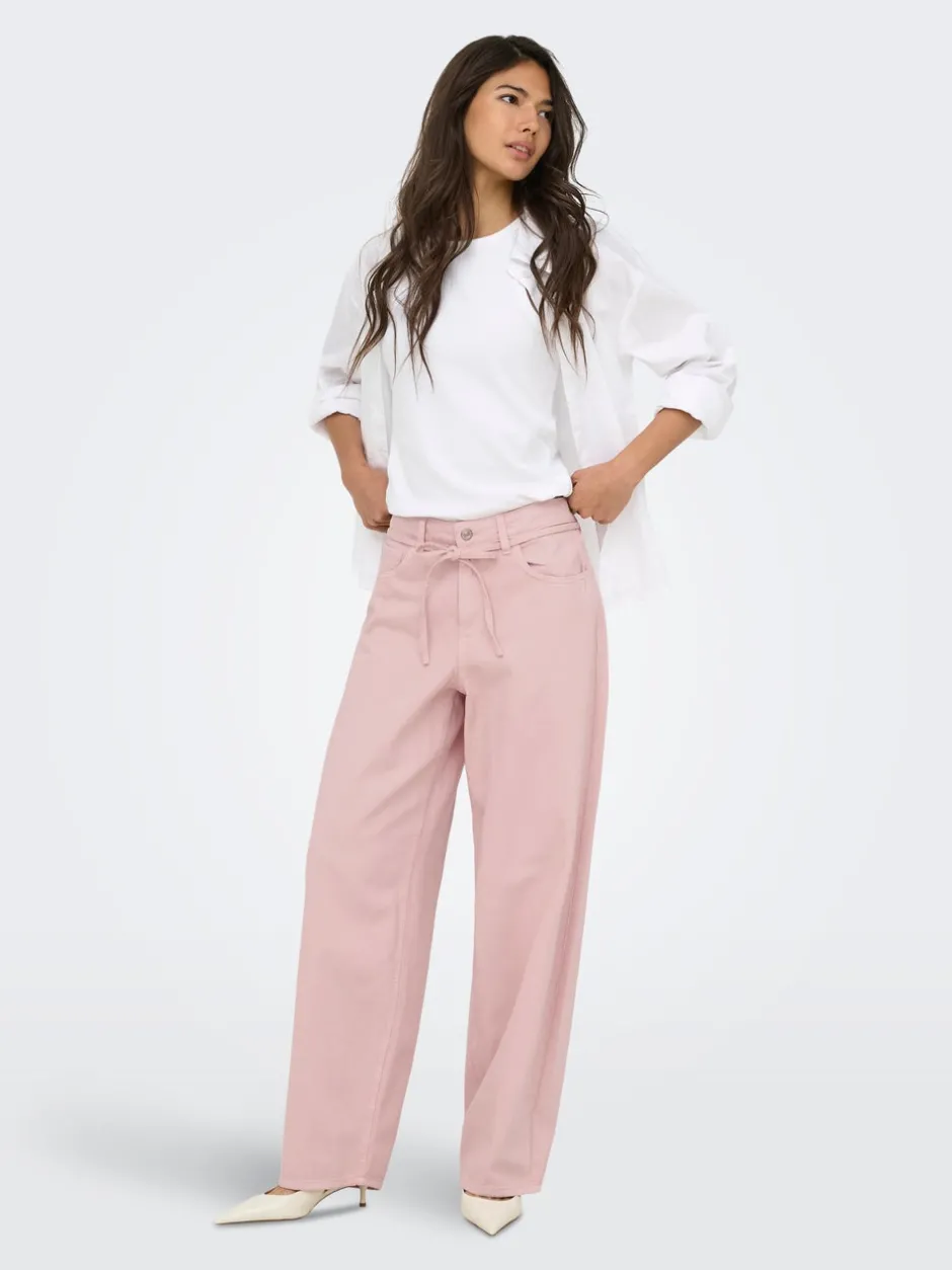 ONLGIANNA-SILLA Loose fit Bukser i wide fit Dame Bukser