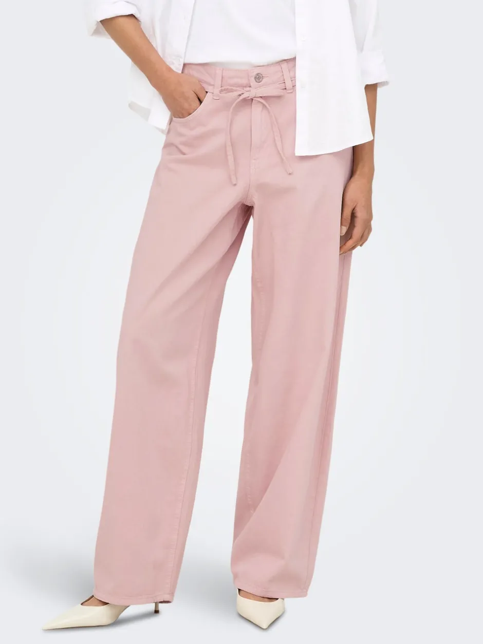 ONLGIANNA-SILLA Loose fit Bukser i wide fit Dame Bukser