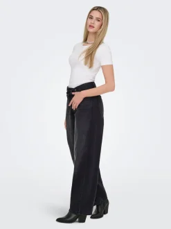 Outlet ONLGIORGIA Mellemhøj talje Baggy fit Jeans Dame Jeans|Jeans