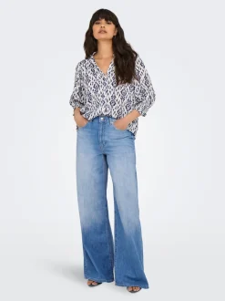 Best ONLGIULIA Høj talje Wide leg fit Jeans Dame Jeans|Jeans