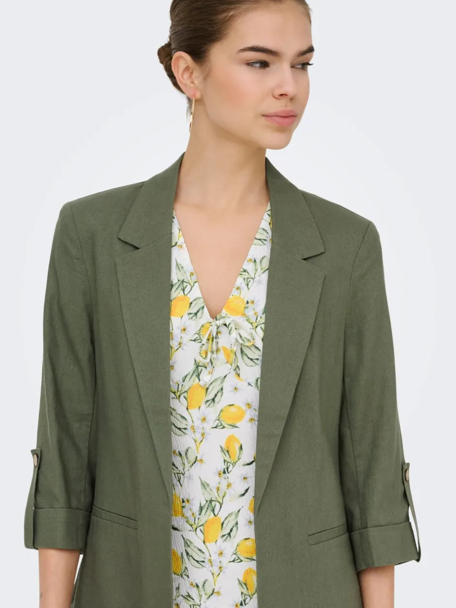 Clearance ONLGOA Hør Blazer Dame Blazere & Veste