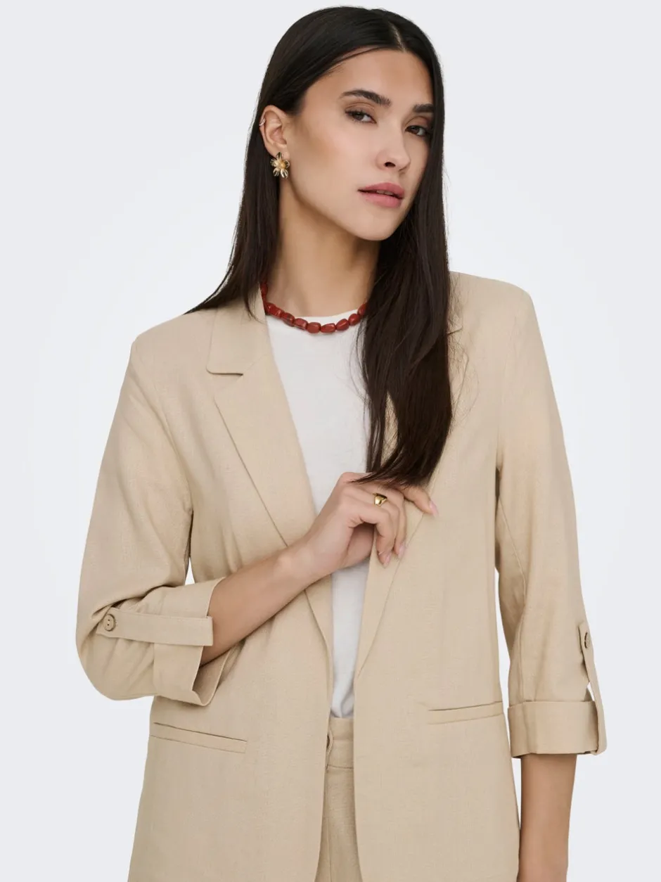 Outlet ONLGOA Hør Blazer Dame Blazere & Veste