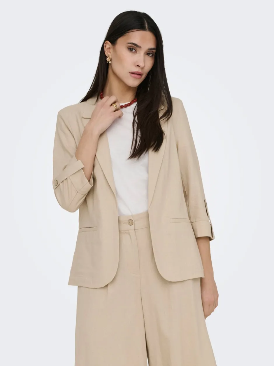 Outlet ONLGOA Hør Blazer Dame Blazere & Veste