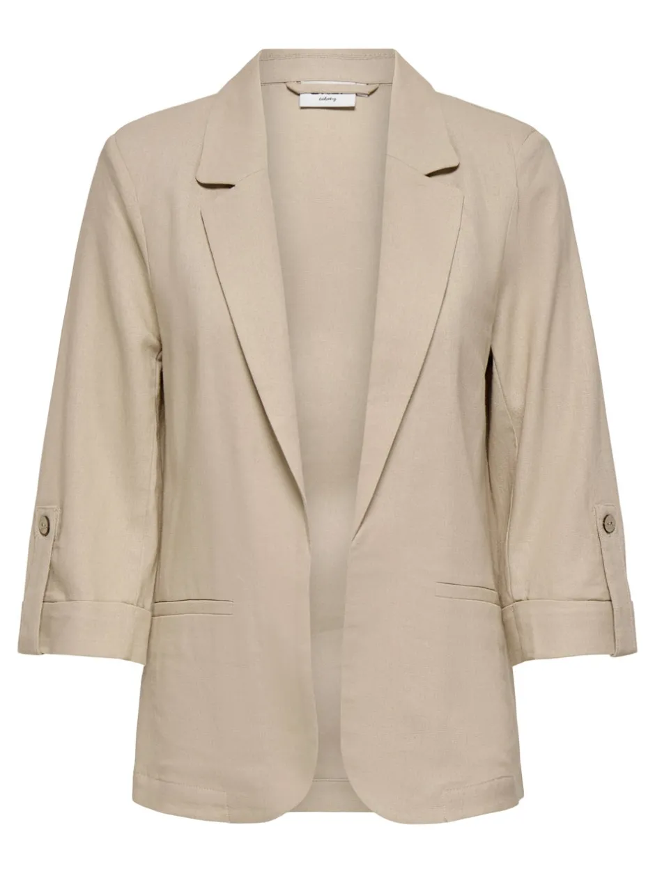 Outlet ONLGOA Hør Blazer Dame Blazere & Veste