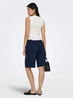 Clearance ONLGOA Hør Bluse Dame Toppe