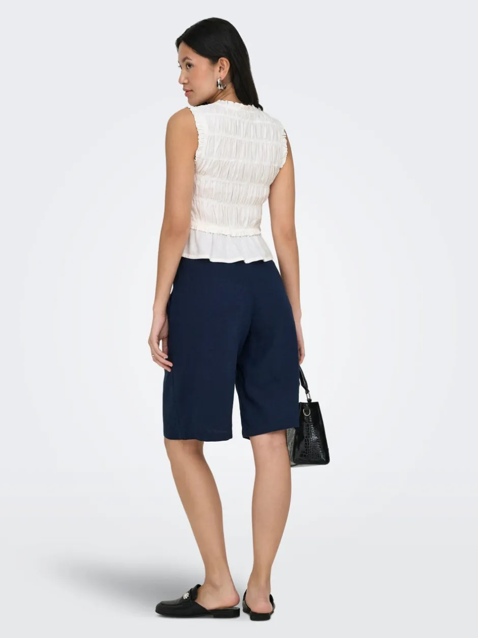 Clearance ONLGOA Hør Bluse Dame Toppe
