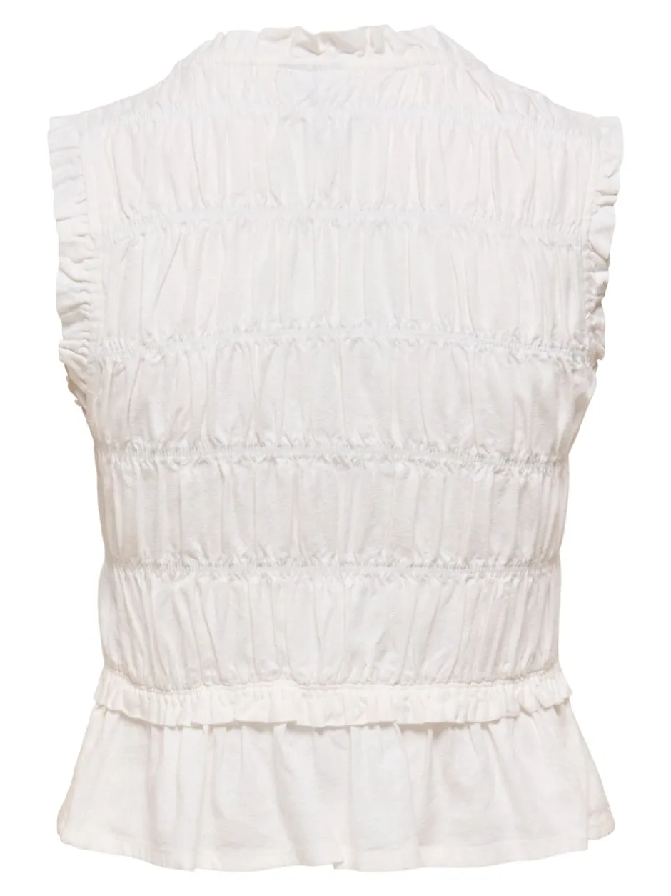 Clearance ONLGOA Hør Bluse Dame Toppe