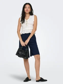 Clearance ONLGOA Hør Bluse Dame Toppe