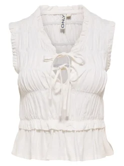 Clearance ONLGOA Hør Bluse Dame Toppe