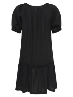New ONLGOA Hør Kort kjole Dame Kjoler