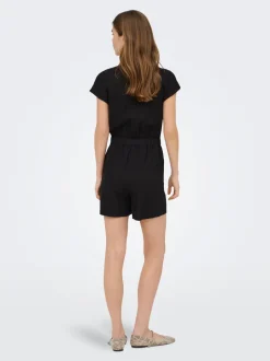 Best ONLGOA Hør Playsuit Dame Jumpsuits