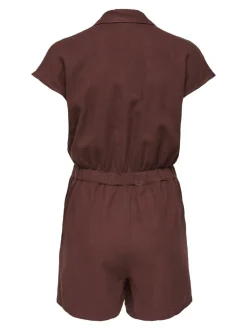 Best ONLGOA Hør Playsuit Dame Jumpsuits