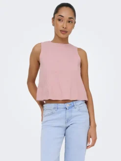 Clearance ONLGOA Hør Top Dame Toppe