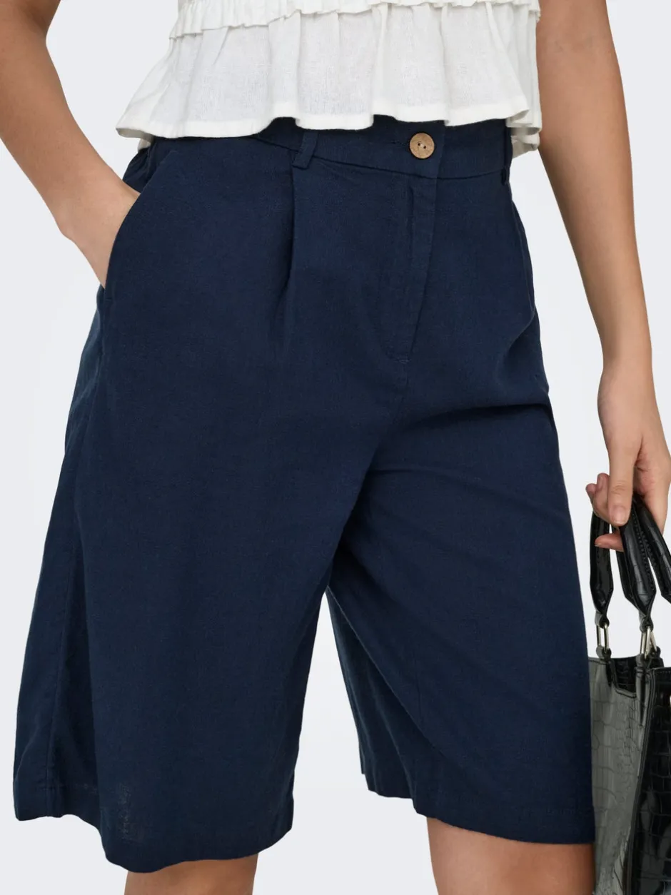 ONLGOA Loose fit Hør Shorts Dame Shorts
