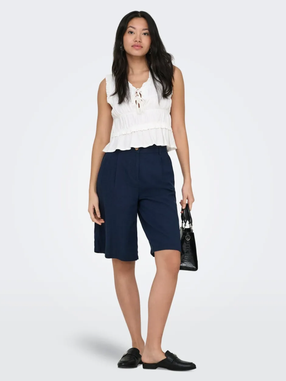 ONLGOA Loose fit Hør Shorts Dame Shorts