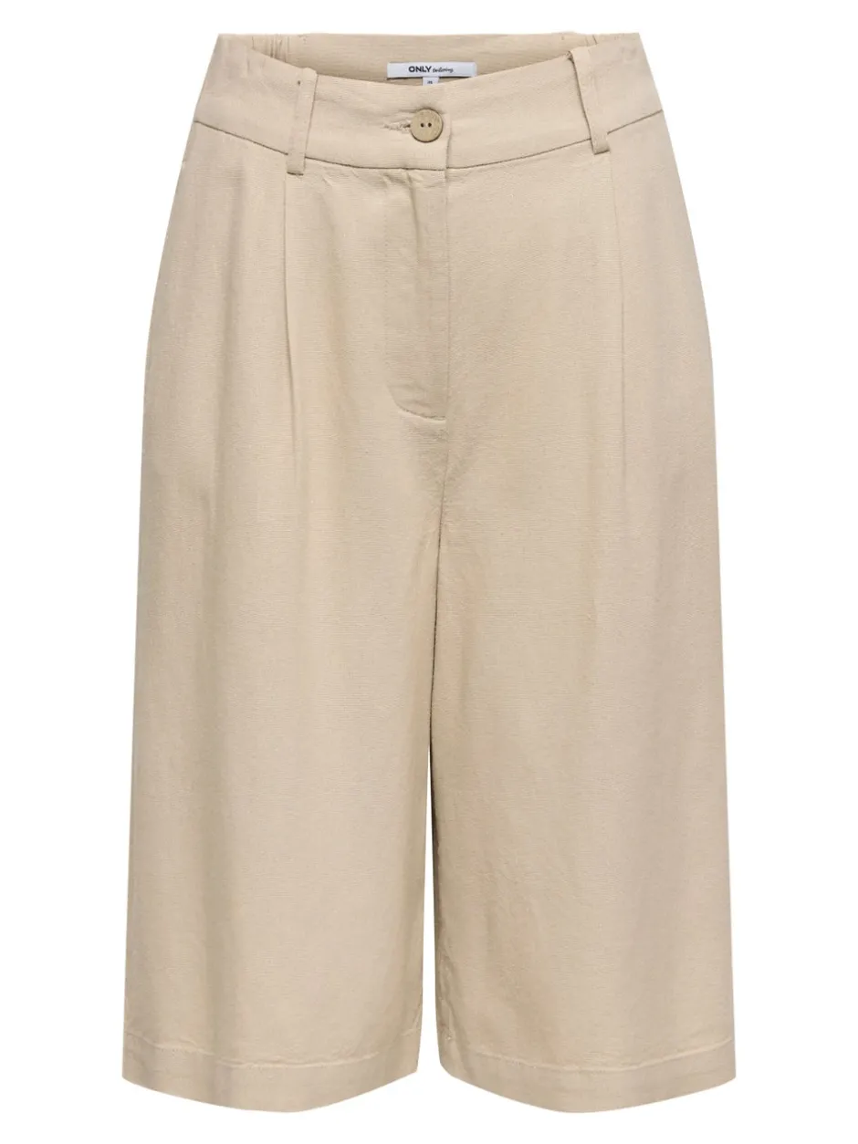 Clearance ONLGOA Loose fit Hør Shorts Dame Shorts