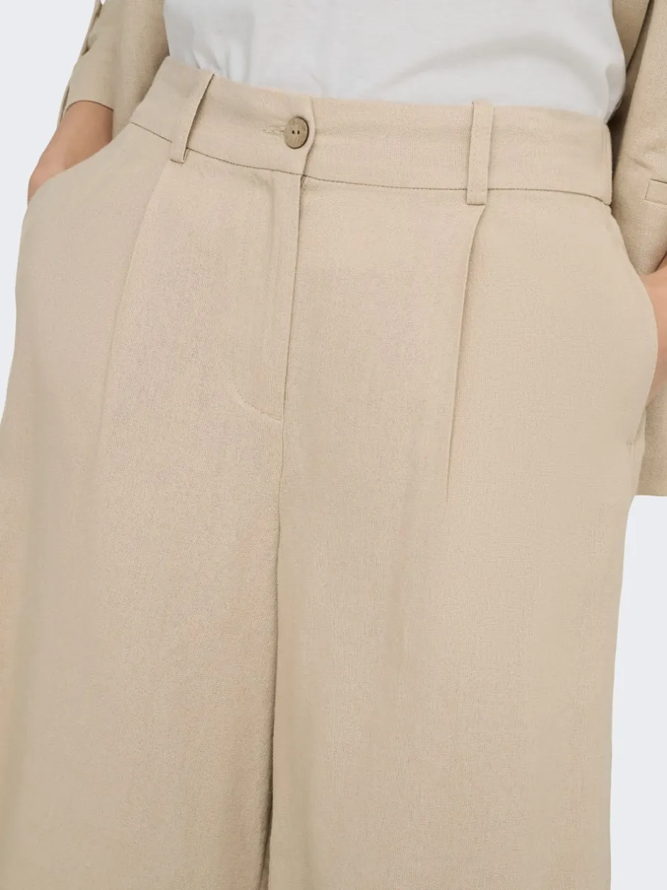 Clearance ONLGOA Loose fit Hør Shorts Dame Shorts
