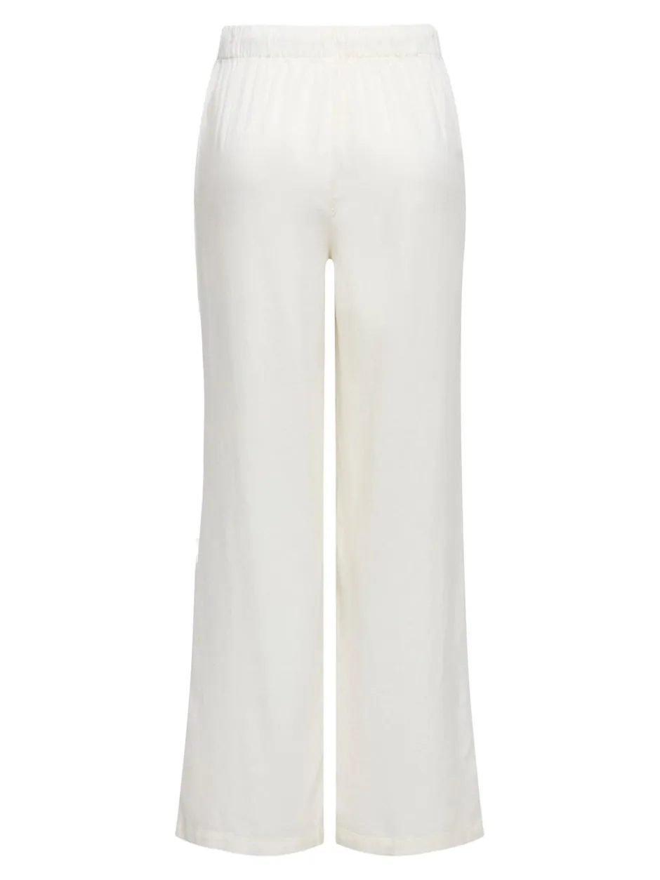 Clearance ONLGOA Straight fit Hør Bukser Dame Bukser