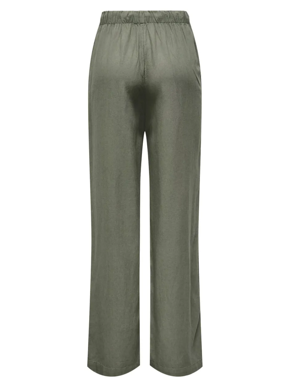Clearance ONLGOA Straight fit Hør Bukser Dame Bukser