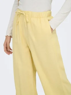 Clearance ONLGOA Straight fit Hør Bukser Dame Bukser