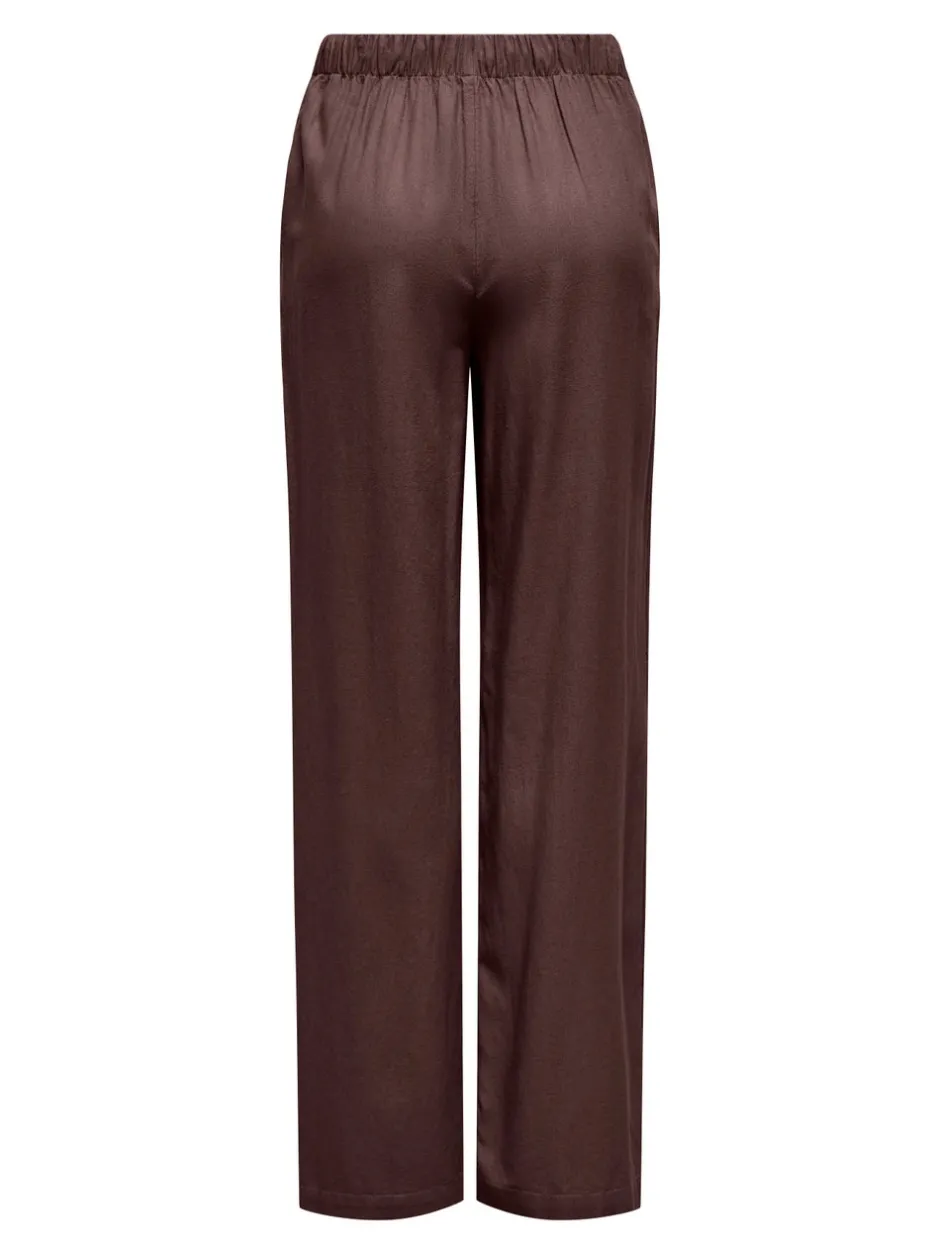 Clearance ONLGOA Straight fit Hør Bukser Dame Bukser