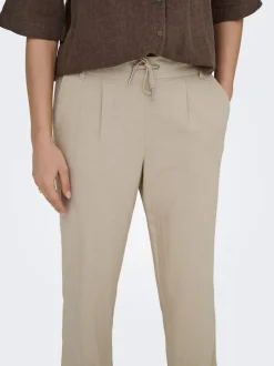 Hot ONLGOA-POPTRASH Comfort fit Hør Bukser Dame Bukser
