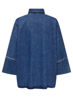 Sale ONLGRACE Denim-skjorte Dame Double Denim|Skjorter