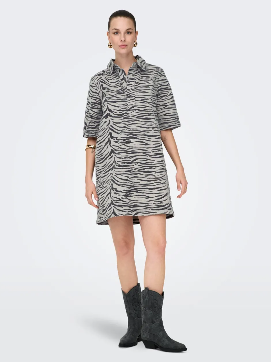 Online ONLGRY Kort kjole Dame Kjoler|Double Denim
