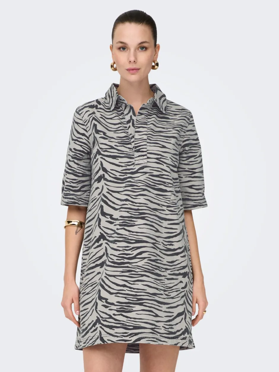 Online ONLGRY Kort kjole Dame Kjoler|Double Denim