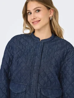 Discount ONLHALLIE Quiltet jakke Dame Jakker Og Frakker|Double Denim