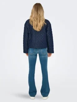 Discount ONLHALLIE Quiltet jakke Dame Jakker Og Frakker|Double Denim
