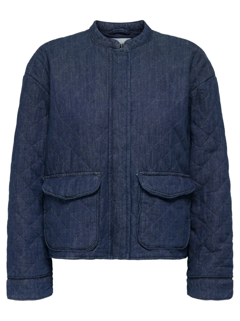 Discount ONLHALLIE Quiltet jakke Dame Jakker Og Frakker|Double Denim