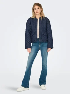 Discount ONLHALLIE Quiltet jakke Dame Jakker Og Frakker|Double Denim