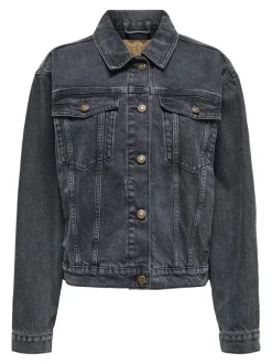 Online ONLHARPER Denimjakke Dame Jakker Og Frakker|Double Denim