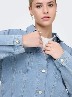 New ONLHARPER Denimjakke Dame Jakker Og Frakker|Double Denim