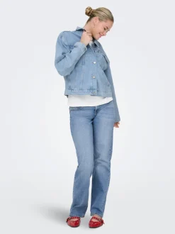 New ONLHARPER Denimjakke Dame Jakker Og Frakker|Double Denim
