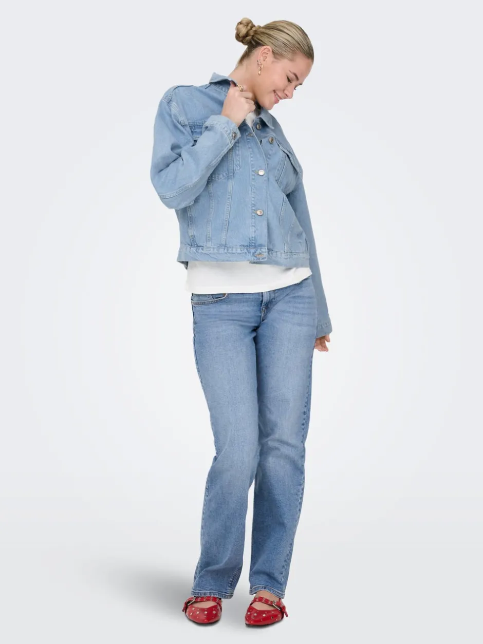 New ONLHARPER Denimjakke Dame Jakker Og Frakker|Double Denim