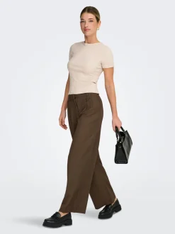 Outlet ONLHATTIE Straight tapered fit Bukser Dame Bukser