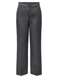 Sale ONLHATTIE-LANA Straight tapered fit Bukser i wide fit Dame Bukser