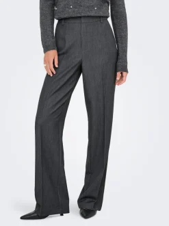 Sale ONLHATTIE-LANA Straight tapered fit Bukser i wide fit Dame Bukser