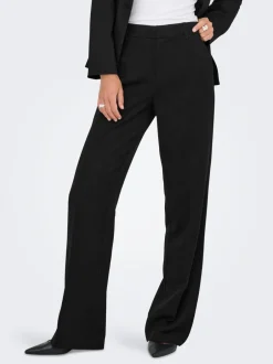 New ONLHATTIE-LANA Straight tapered fit Bukser i wide fit Dame Bukser