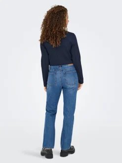 Best ONLHAZEL Høj talje Straight fit Jeans Dame Jeans|Jeans