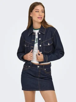 Hot ONLHEATHER Denimjakke Dame Jakker Og Frakker|Double Denim