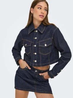 Hot ONLHEATHER Denimjakke Dame Jakker Og Frakker|Double Denim