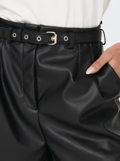 Clearance ONLHEIDI Mellemhøj talje Regular fit Imiterede lædershorts Dame Shorts