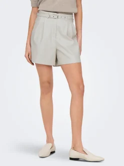Best ONLHEIDI Mellemhøj talje Regular fit Imiterede lædershorts Dame Shorts