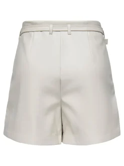 Best ONLHEIDI Mellemhøj talje Regular fit Imiterede lædershorts Dame Shorts